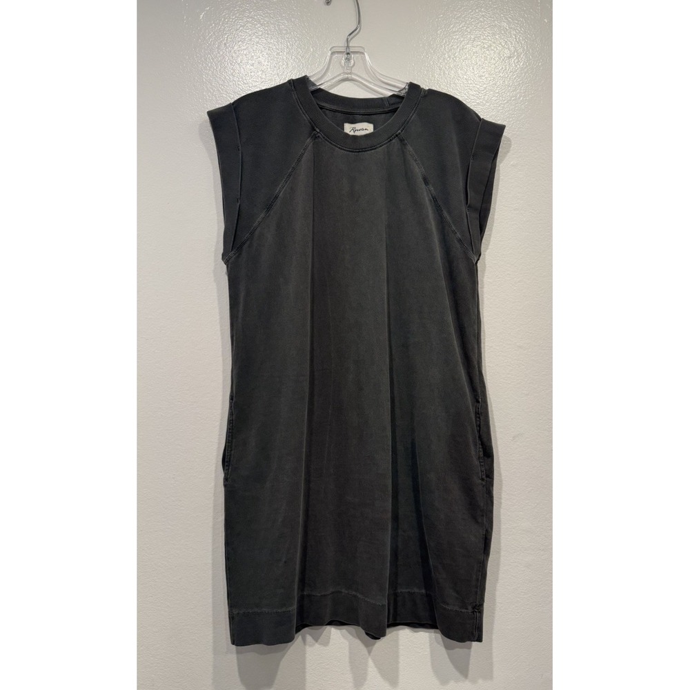 Rowan Estelle Cap Sleeve Raglan Heritage Dress Size Large Gray Minimalist Boho